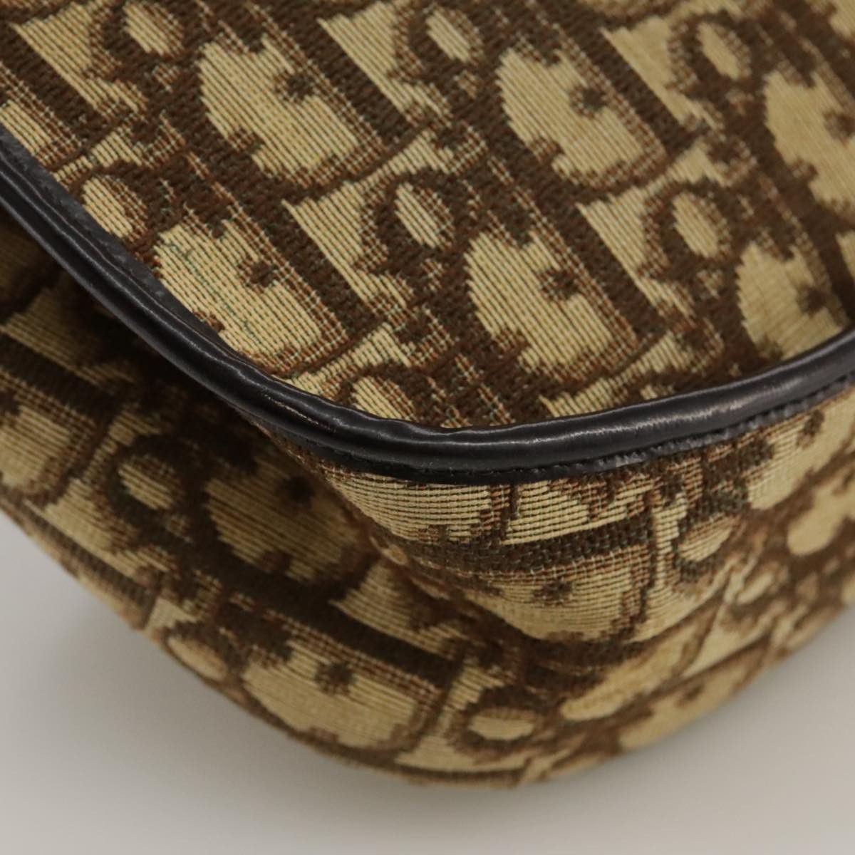 Dior Trotter Brown Canvas Shoulder Bag (Pre-Owned) Size ONE SIZE - 9 Thumbnail