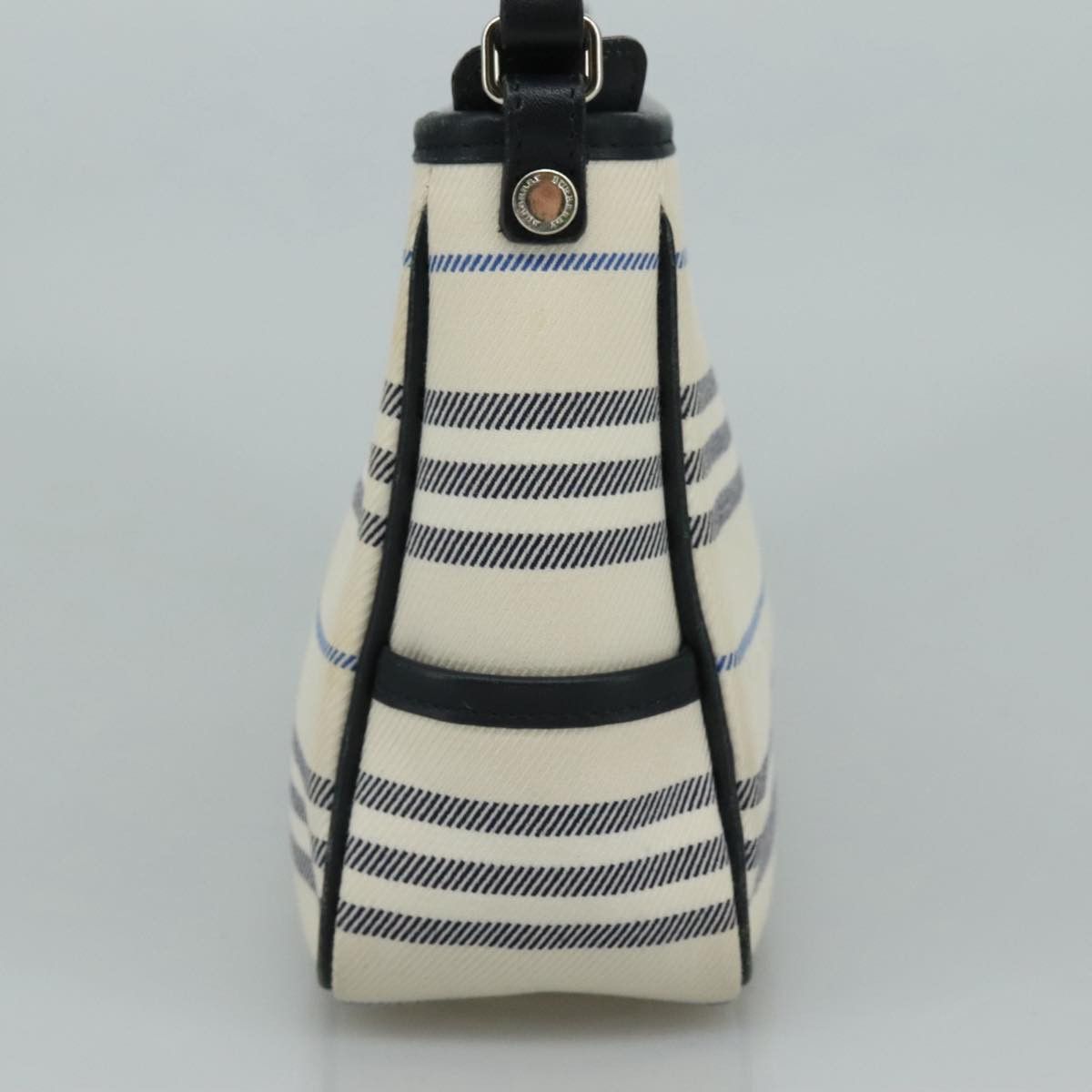 Burberry White Canvas Shoulder Bag (Pre-Owned) Size ONE SIZE - 4 Thumbnail