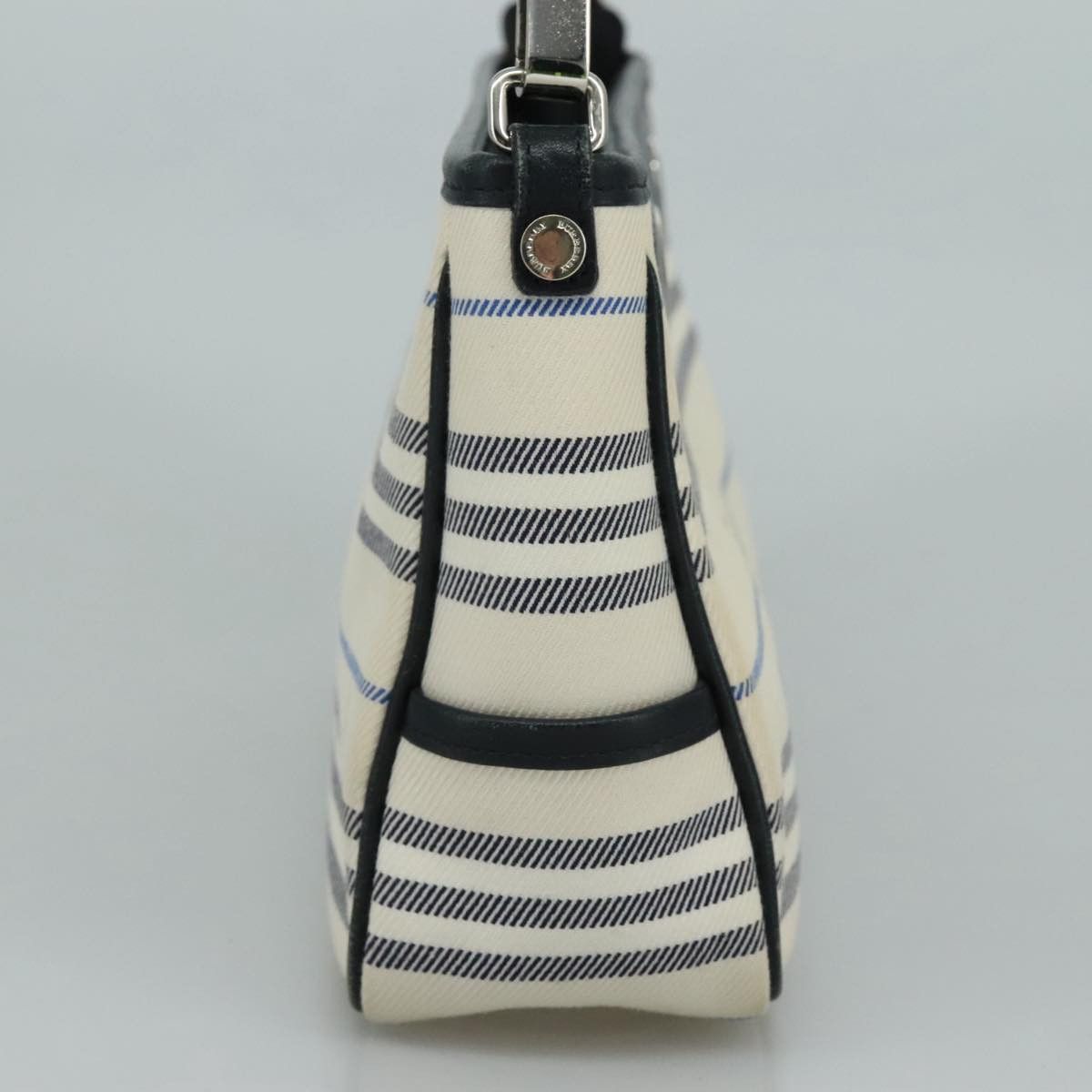 Burberry White Canvas Shoulder Bag (Pre-Owned) Size ONE SIZE - 3 Thumbnail