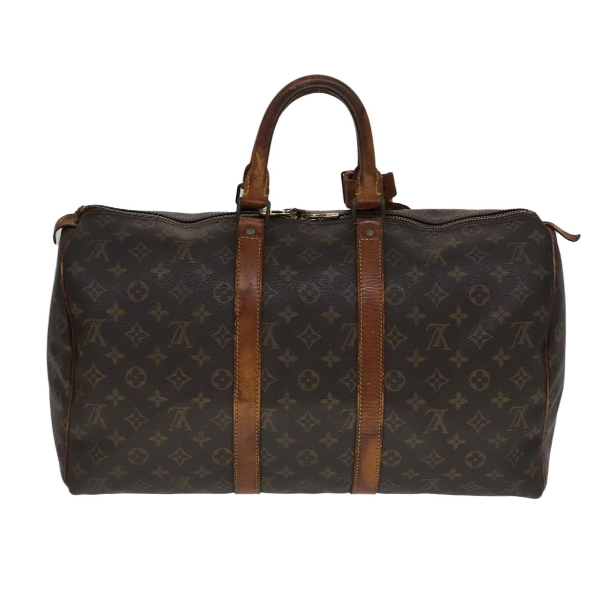 Louis Vuitton Keepall 45 Brown Canvas Travel Bag (Pre-Owned) Size ONE SIZE - 2 Thumbnail