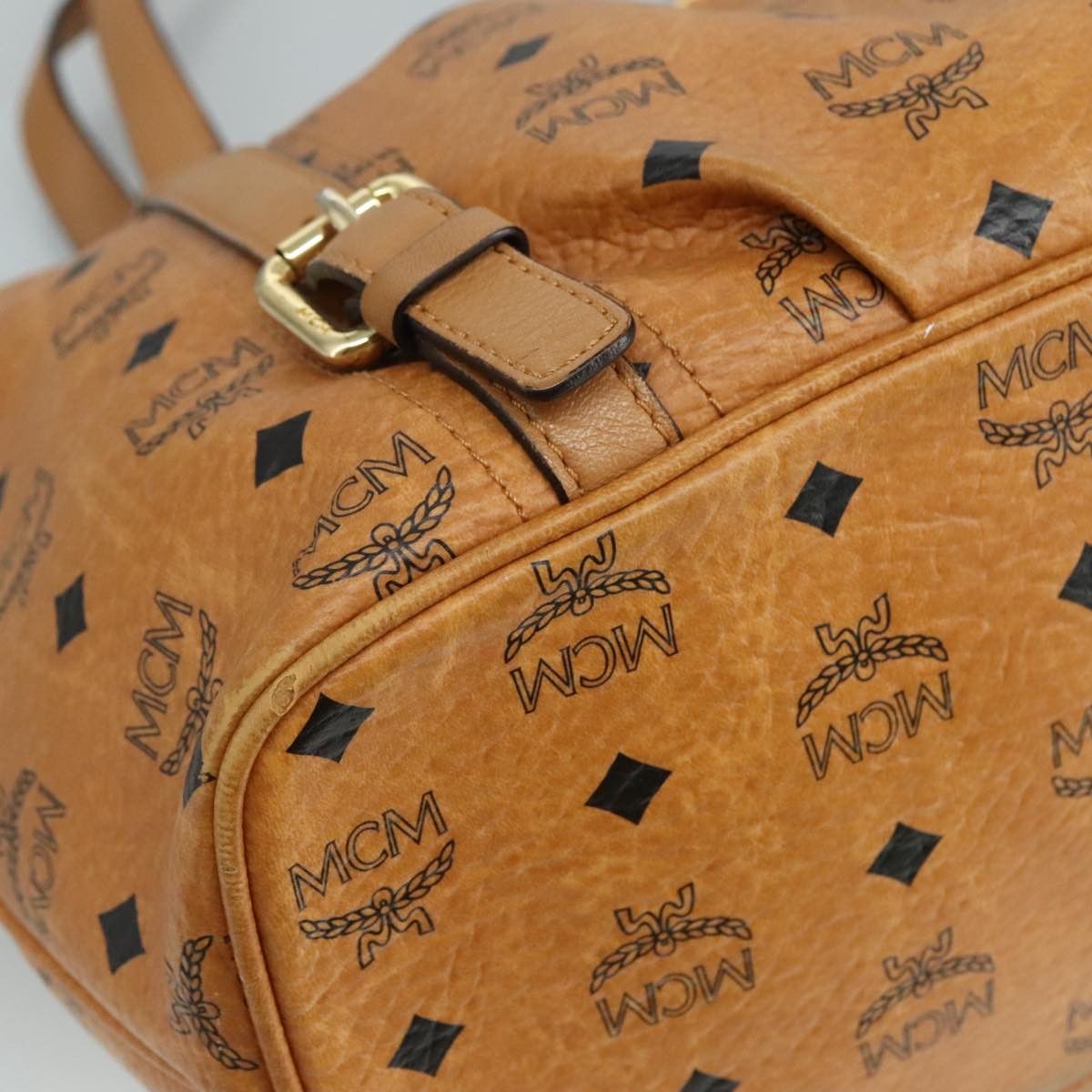 MCM Visetos Brown Canvas Tote Bag (Pre-Owned) Size ONE SIZE - 8 Thumbnail