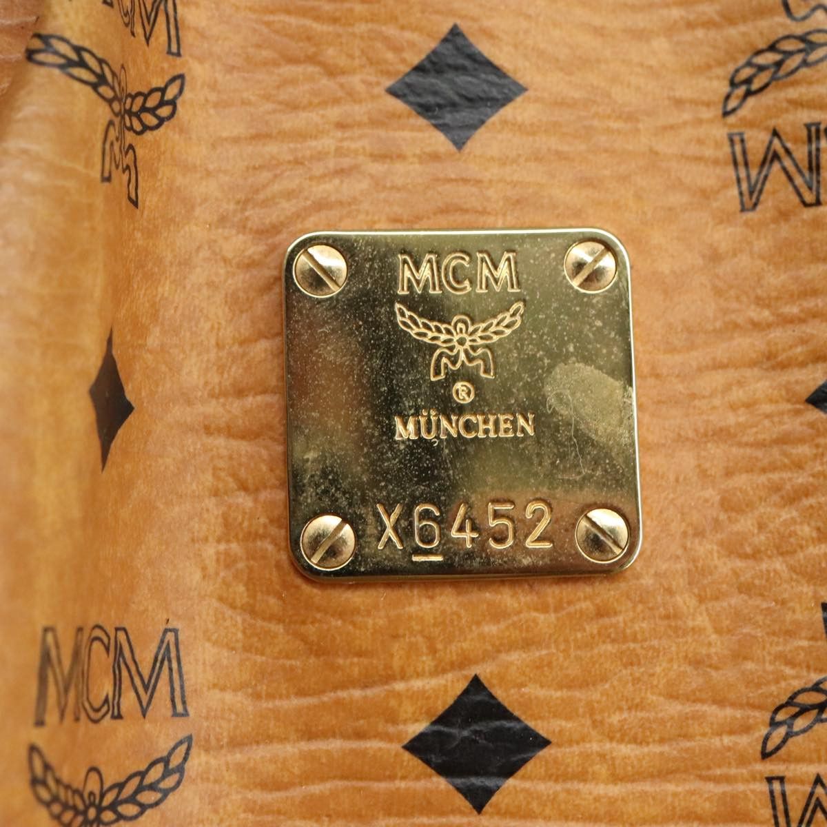 MCM Visetos Brown Canvas Tote Bag (Pre-Owned) Size ONE SIZE - 15 Thumbnail