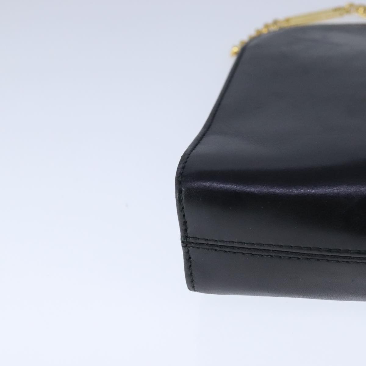 Salvatore Ferragamo Gancini Black Leather Shoulder Bag (Pre-Owned) Size ONE SIZE - 7 Thumbnail