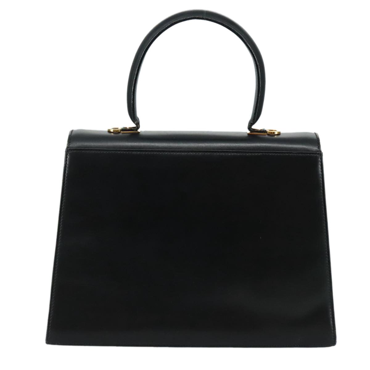 Salvatore Ferragamo Gancini Black Leather Handbag (Pre-Owned) Size ONE SIZE - 2 Thumbnail