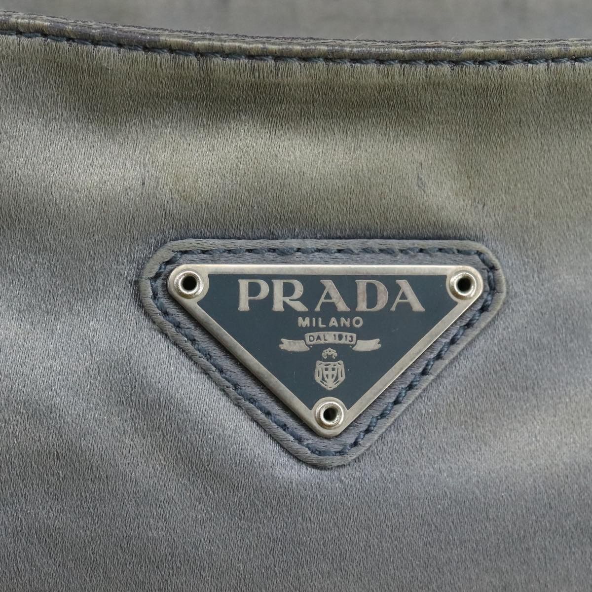 Prada Blue Silk Shoulder Bag (Pre-Owned) Size ONE SIZE - 19 Thumbnail