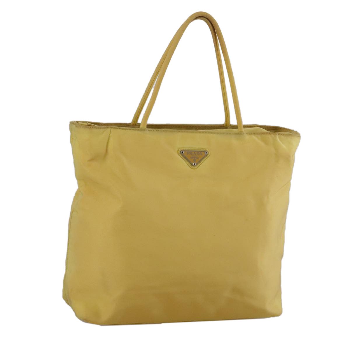 Prada Re-Nylon Yellow Metal Handbag (Pre-Owned) Size ONE SIZE - 20 Thumbnail