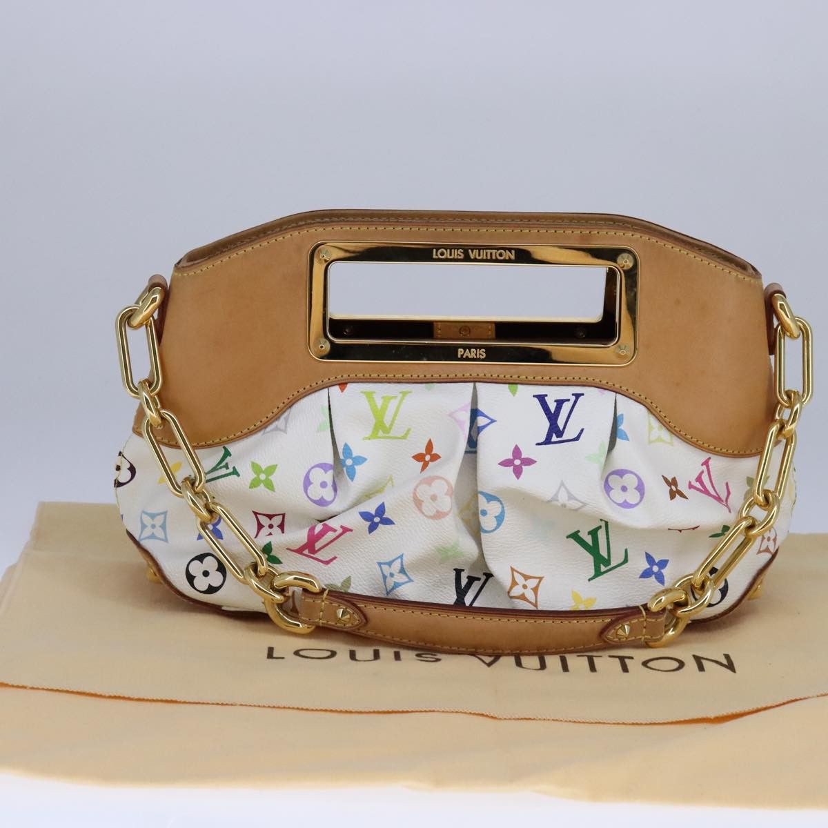 Louis Vuitton Judy White Canvas Shoulder Bag (Pre-Owned) Size ONE SIZE - 19 Thumbnail