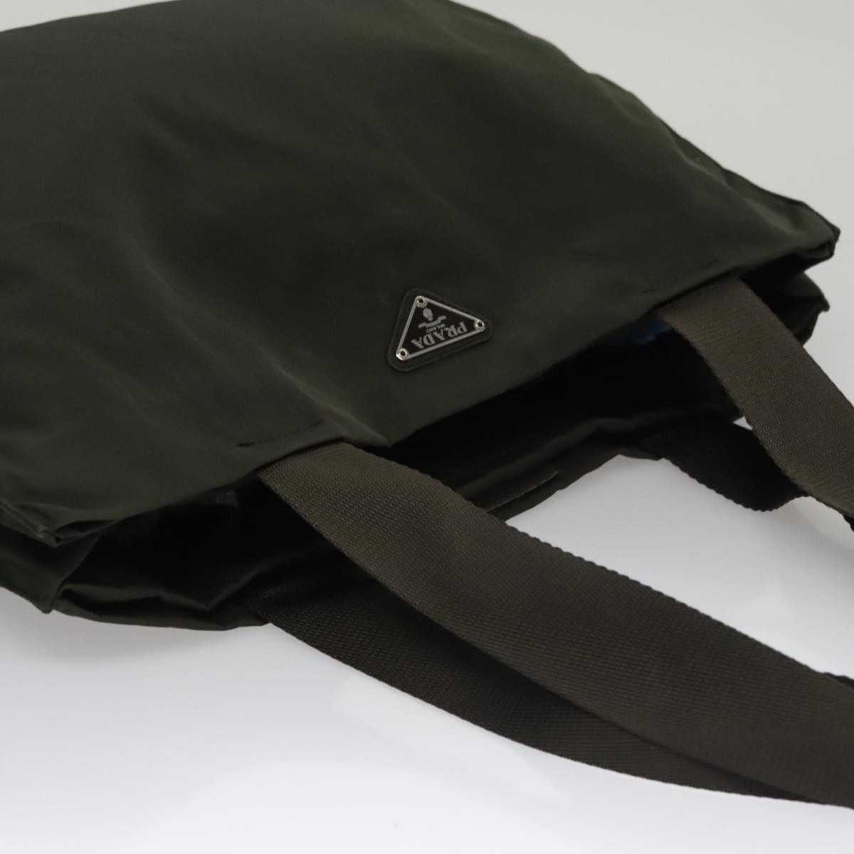Prada Tessuto Khaki Synthetic Tote Bag (Pre-Owned) Size ONE SIZE - 16 Thumbnail