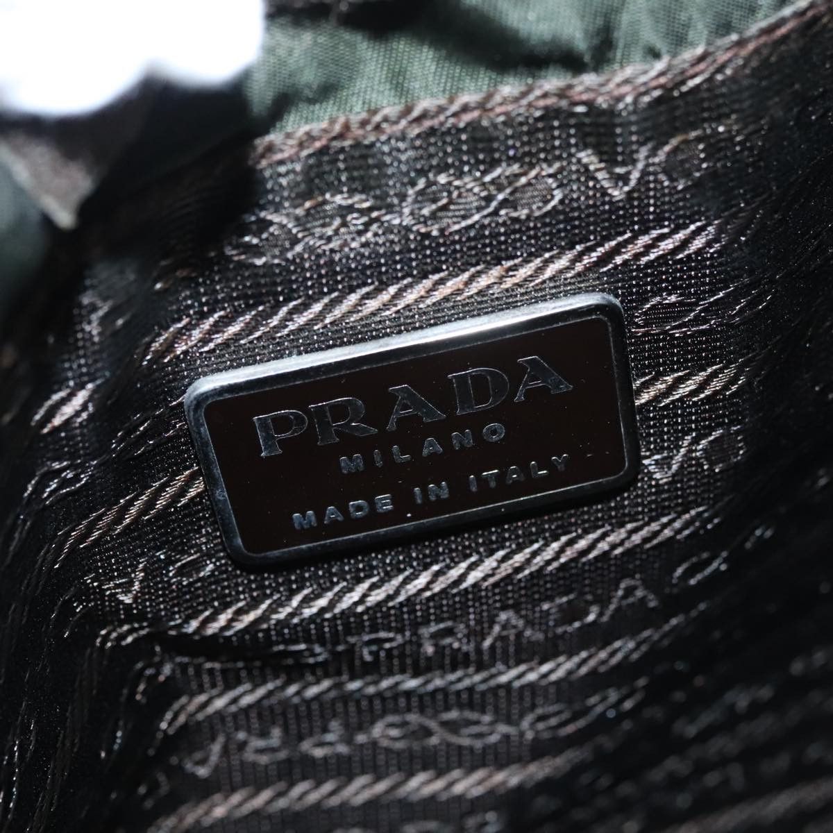 Prada Tessuto Khaki Synthetic Tote Bag (Pre-Owned) Size ONE SIZE - 13 Thumbnail
