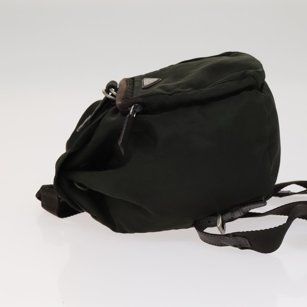 Prada Re-Nylon Khaki Canvas Backpack Bag (Pre-Owned) Size ONE SIZE - 4 Thumbnail