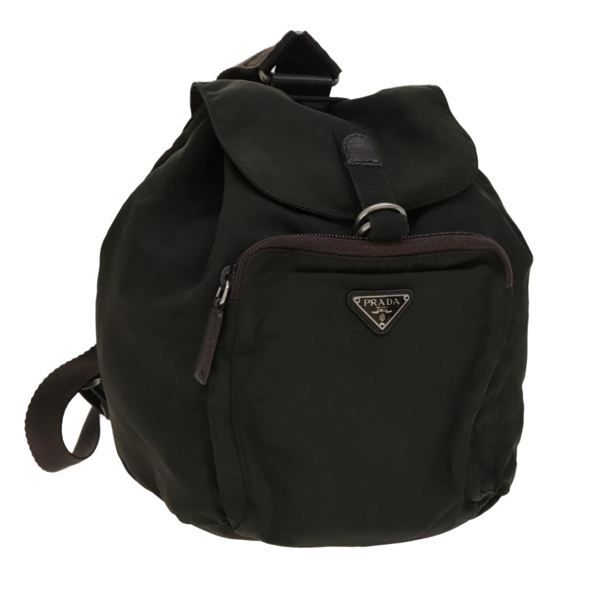 Prada Re-Nylon Khaki Canvas Backpack Bag (Pre-Owned) Size ONE SIZE - 16 Thumbnail