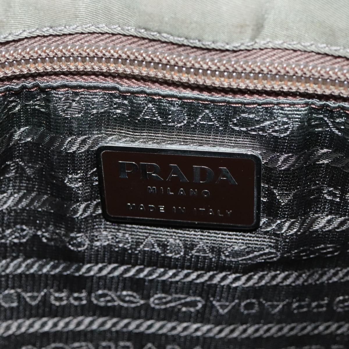 Prada Tessuto Khaki Synthetic Shoulder Bag (Pre-Owned) Size ONE SIZE - 15 Thumbnail
