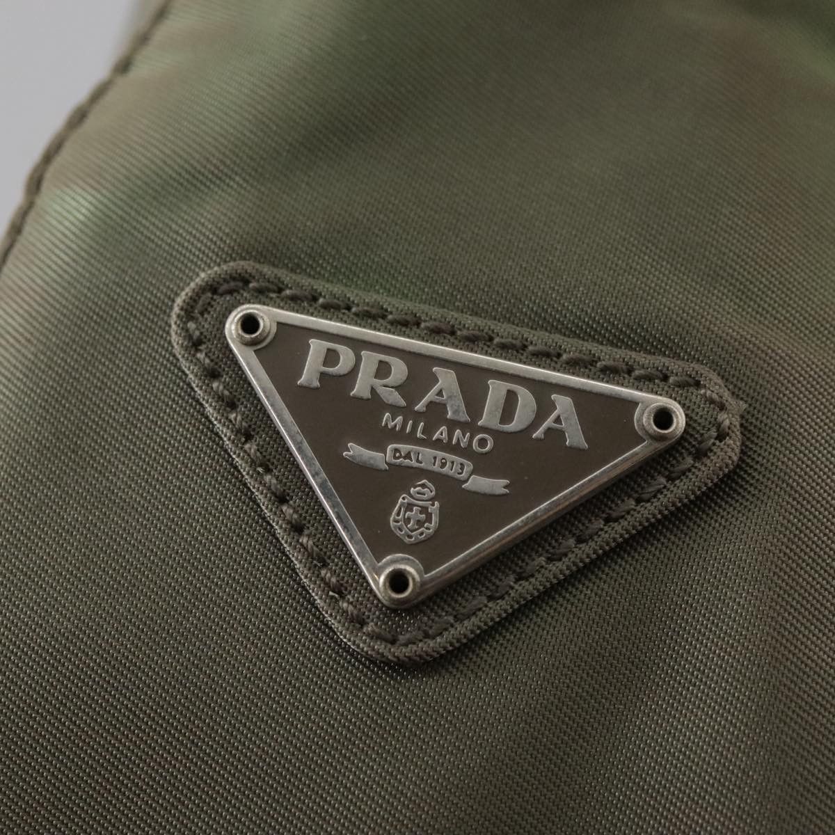 Prada Tessuto Khaki Synthetic Shoulder Bag (Pre-Owned) Size ONE SIZE - 20 Thumbnail