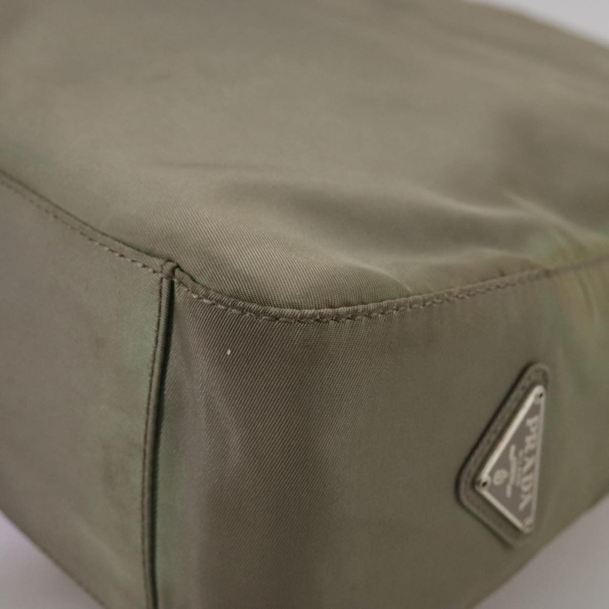 Prada Tessuto Khaki Synthetic Shoulder Bag (Pre-Owned) Size ONE SIZE - 10 Thumbnail