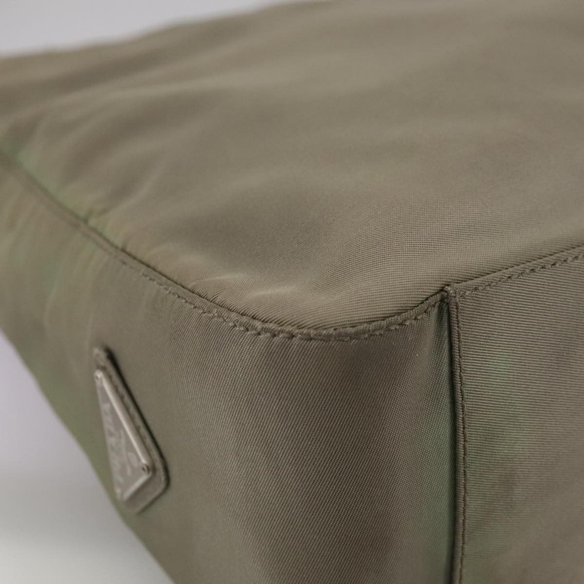 Prada Tessuto Khaki Synthetic Shoulder Bag (Pre-Owned) Size ONE SIZE - 7 Thumbnail
