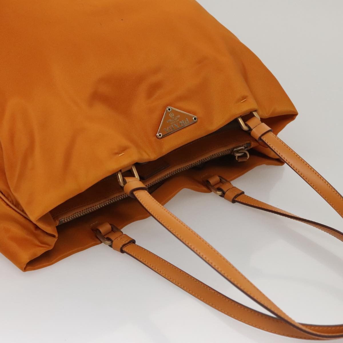 Prada Tessuto Orange Synthetic Tote Bag (Pre-Owned) Size ONE SIZE - 15 Thumbnail