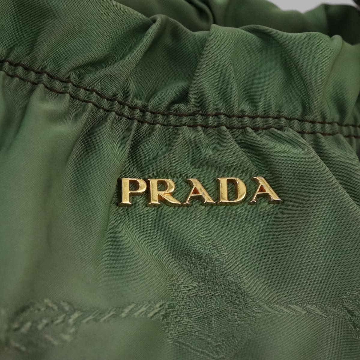 Prada Tessuto Green Synthetic Tote Bag (Pre-Owned) Size ONE SIZE - 11 Thumbnail