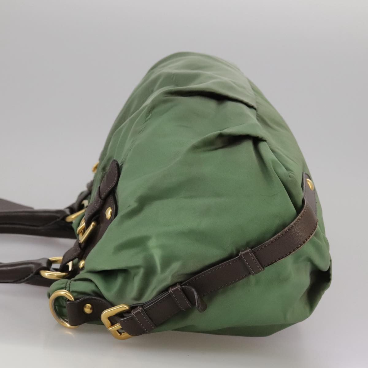 Prada Tessuto Green Synthetic Tote Bag (Pre-Owned) Size ONE SIZE - 3 Thumbnail
