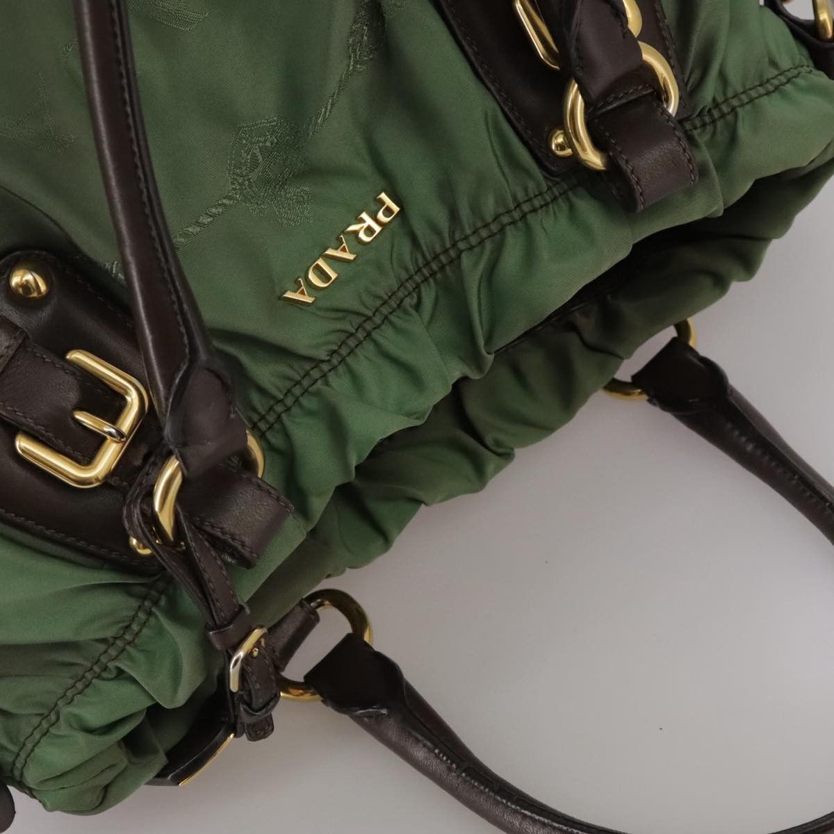 Prada Tessuto Green Synthetic Tote Bag (Pre-Owned) Size ONE SIZE - 17 Thumbnail