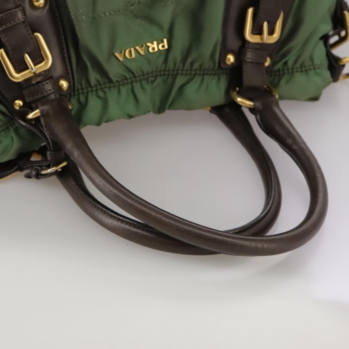 Prada Tessuto Green Synthetic Tote Bag (Pre-Owned) Size ONE SIZE - 5 Thumbnail