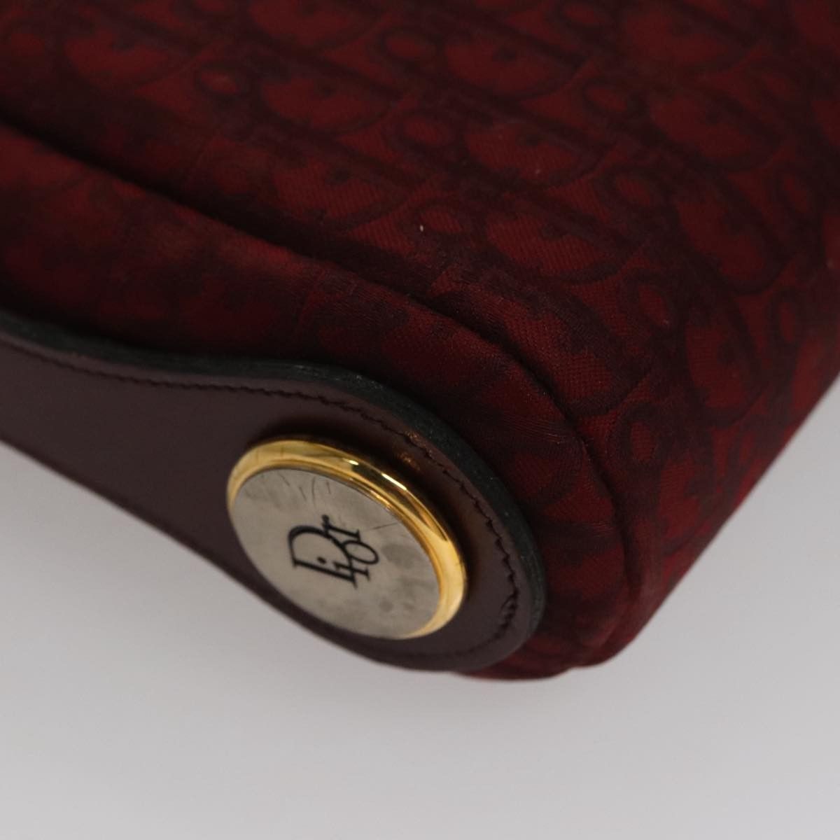 Dior Trotter Red Canvas Shoulder Bag (Pre-Owned) Size ONE SIZE - 6 Thumbnail