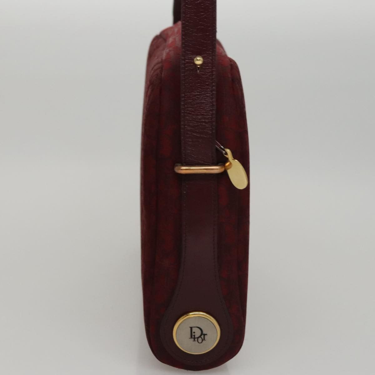 Dior Trotter Red Canvas Shoulder Bag (Pre-Owned) Size ONE SIZE - 4 Thumbnail