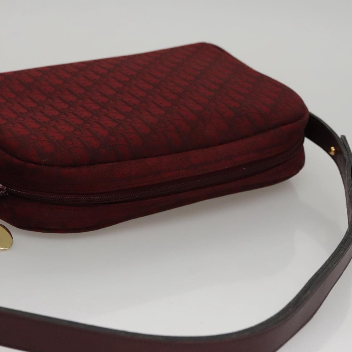 Dior Trotter Red Canvas Shoulder Bag (Pre-Owned) Size ONE SIZE - 5 Thumbnail