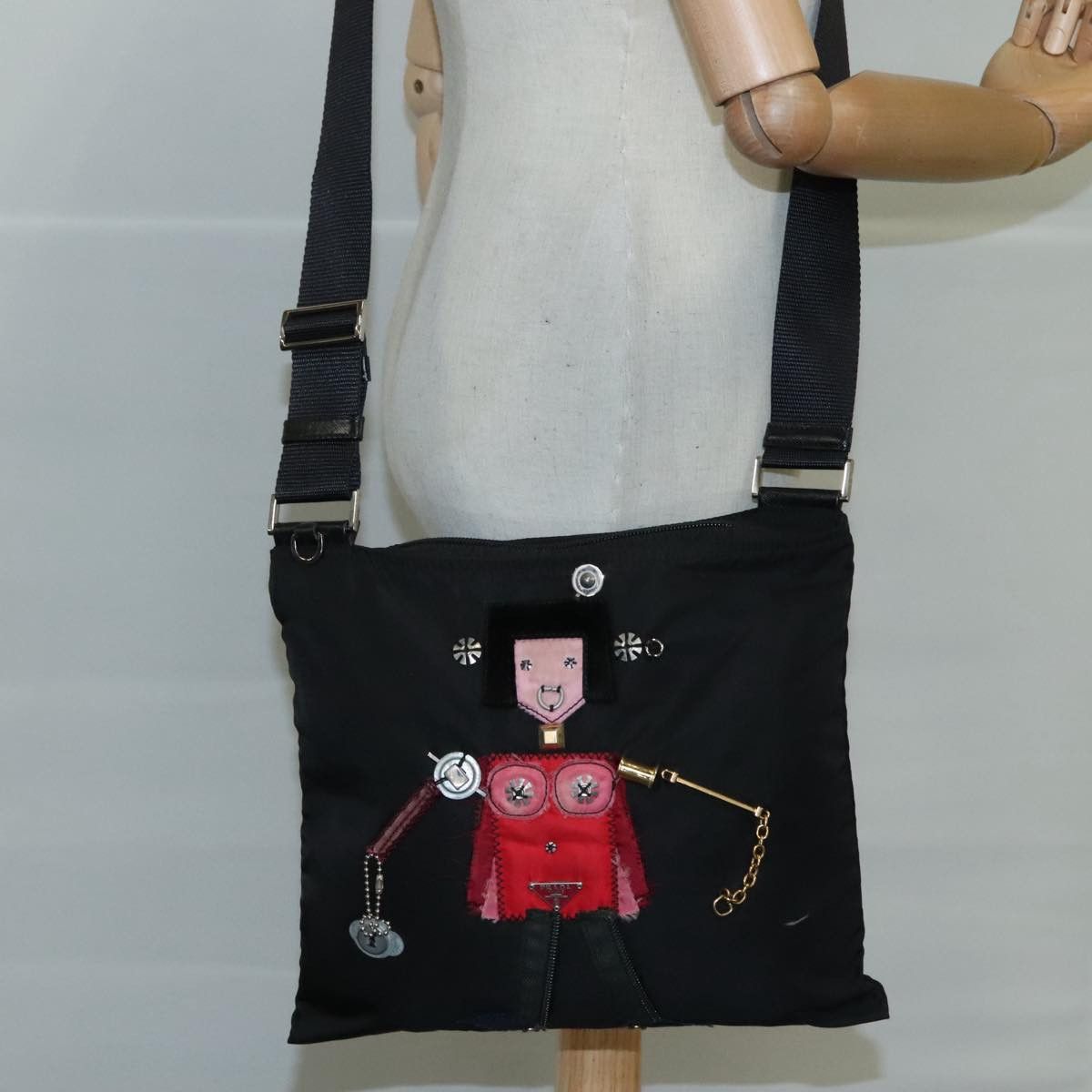 Prada Black Synthetic Shoulder Bag (Pre-Owned) Size ONE SIZE - 20 Thumbnail
