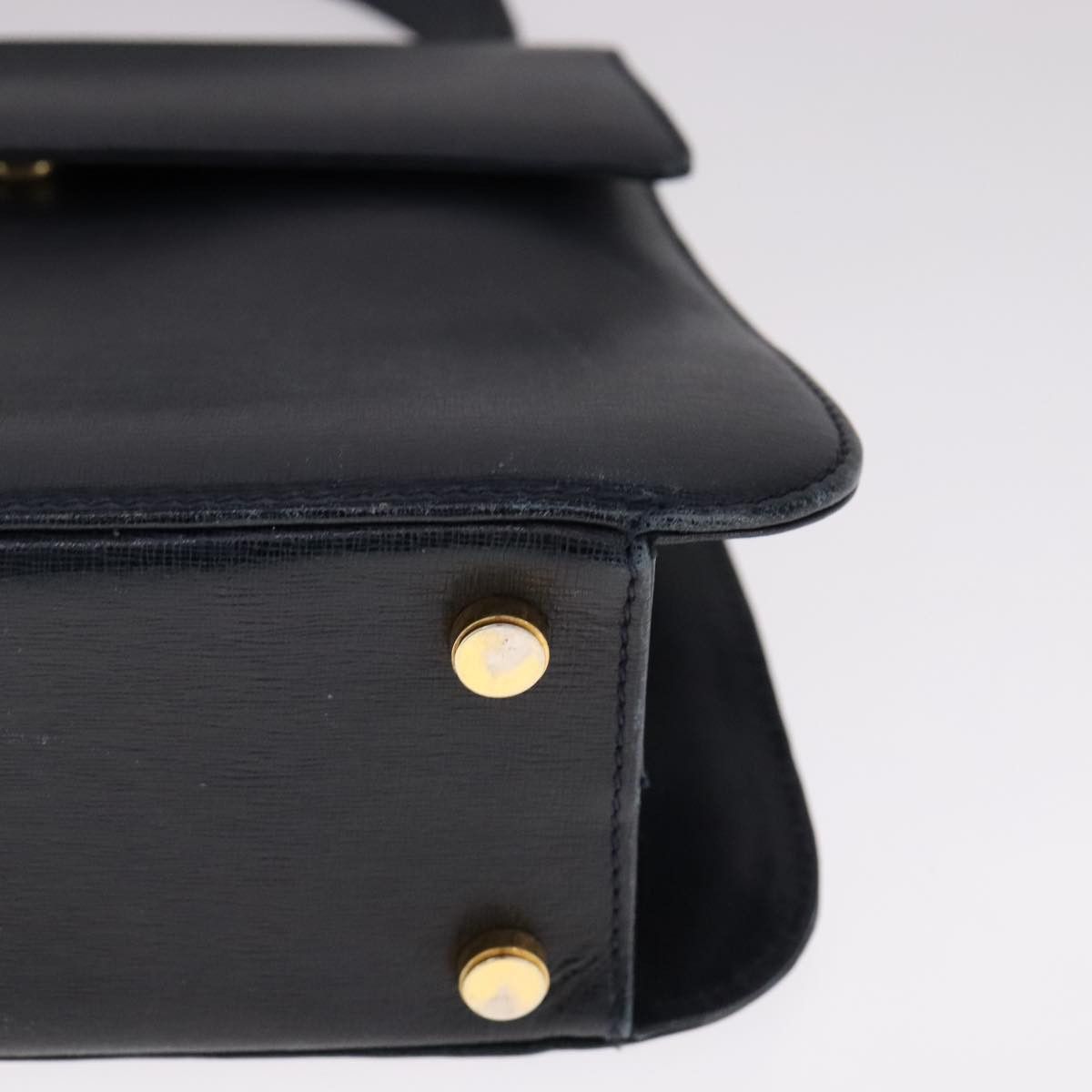 Salvatore Ferragamo Gancini Black Leather Handbag (Pre-Owned) Size ONE SIZE - 10 Thumbnail
