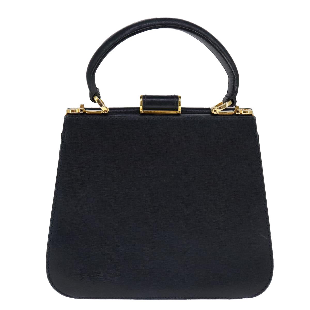 Salvatore Ferragamo Gancini Black Leather Handbag (Pre-Owned) Size ONE SIZE - 2 Thumbnail