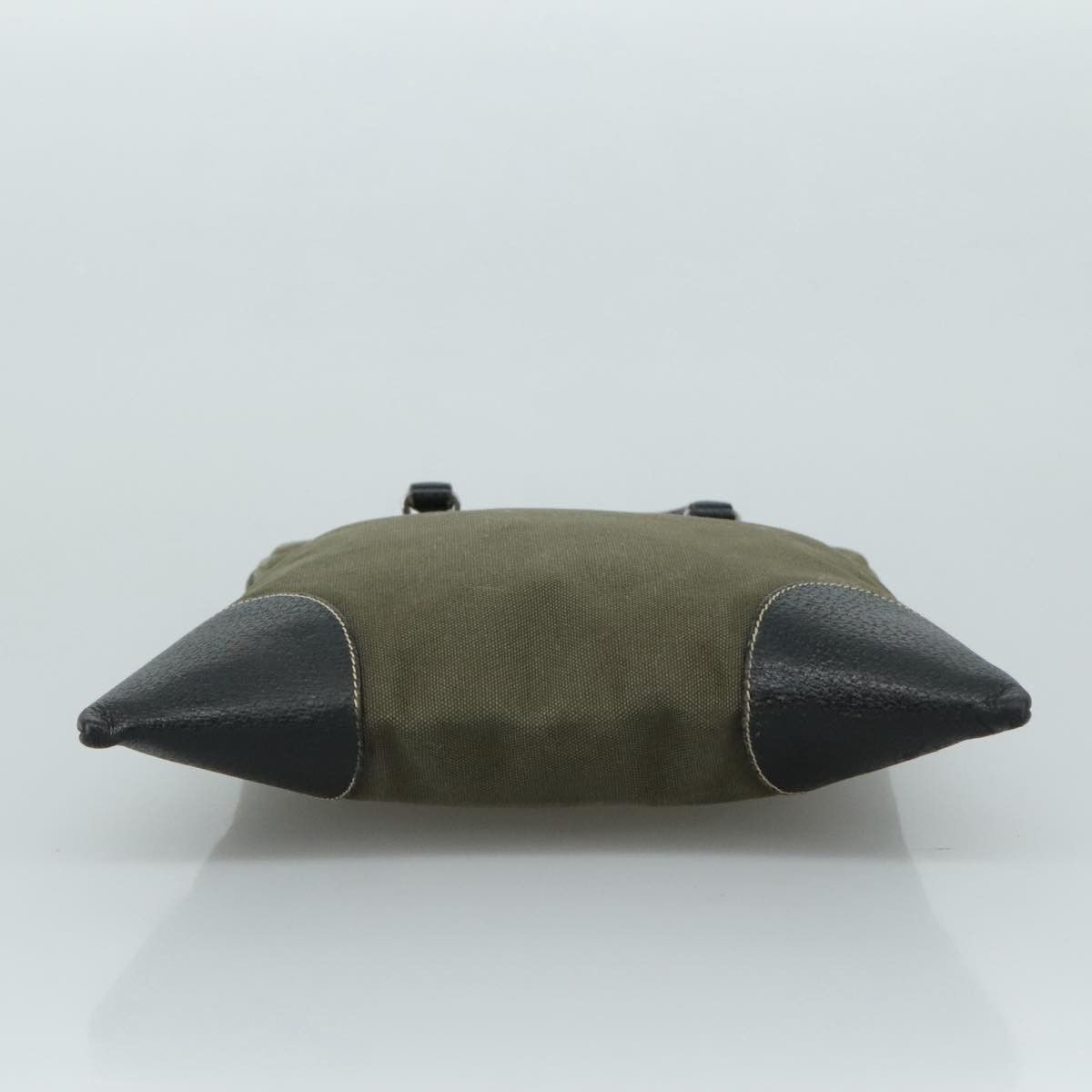 Prada Triangle Logo Khaki Canvas Handbag (Pre-Owned) Size ONE SIZE - 19 Thumbnail