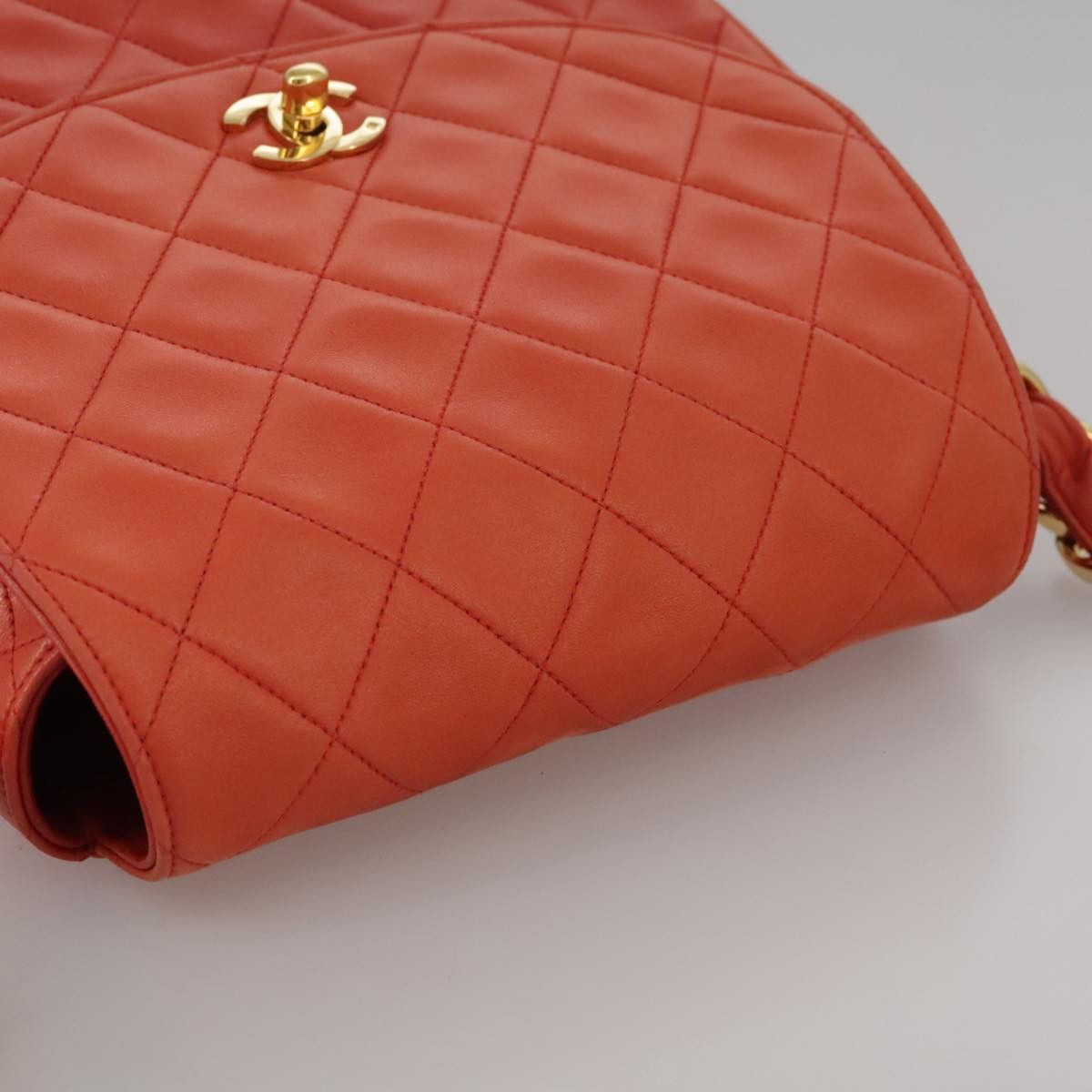 Chanel Orange Leather Shoulder Bag (Pre-Owned) Size ONE SIZE - 13 Thumbnail
