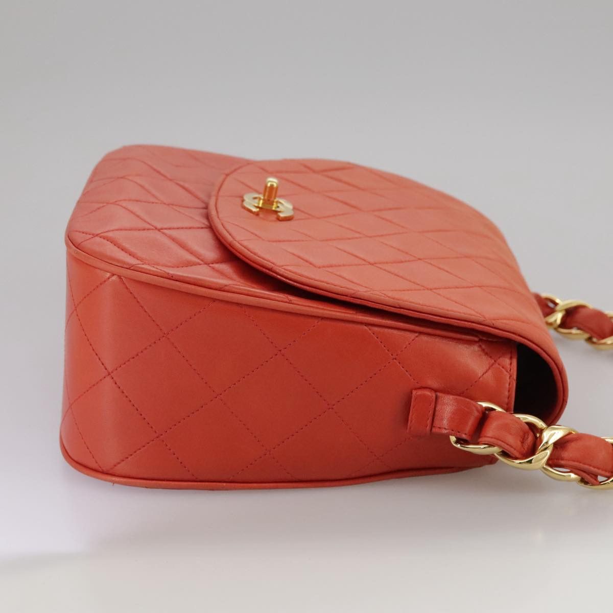 Chanel Orange Leather Shoulder Bag (Pre-Owned) Size ONE SIZE - 4 Thumbnail