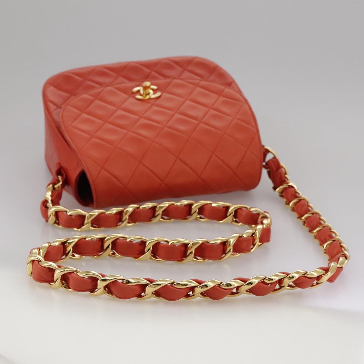 Chanel Orange Leather Shoulder Bag (Pre-Owned) Size ONE SIZE - 5 Thumbnail