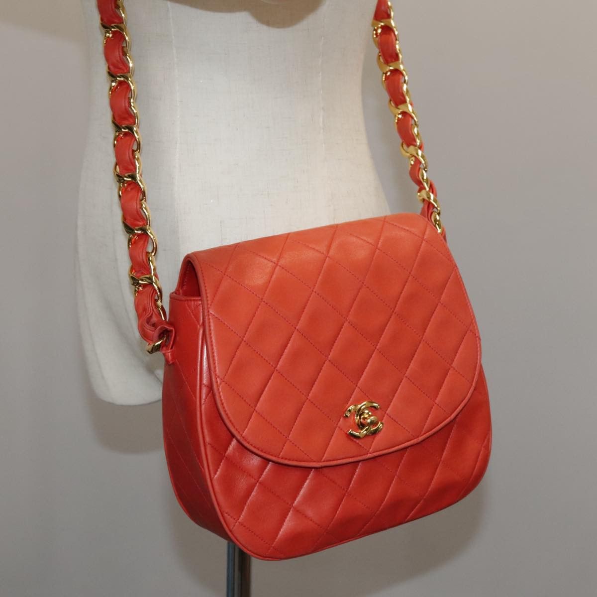 Chanel Orange Leather Shoulder Bag (Pre-Owned) Size ONE SIZE - 12 Thumbnail