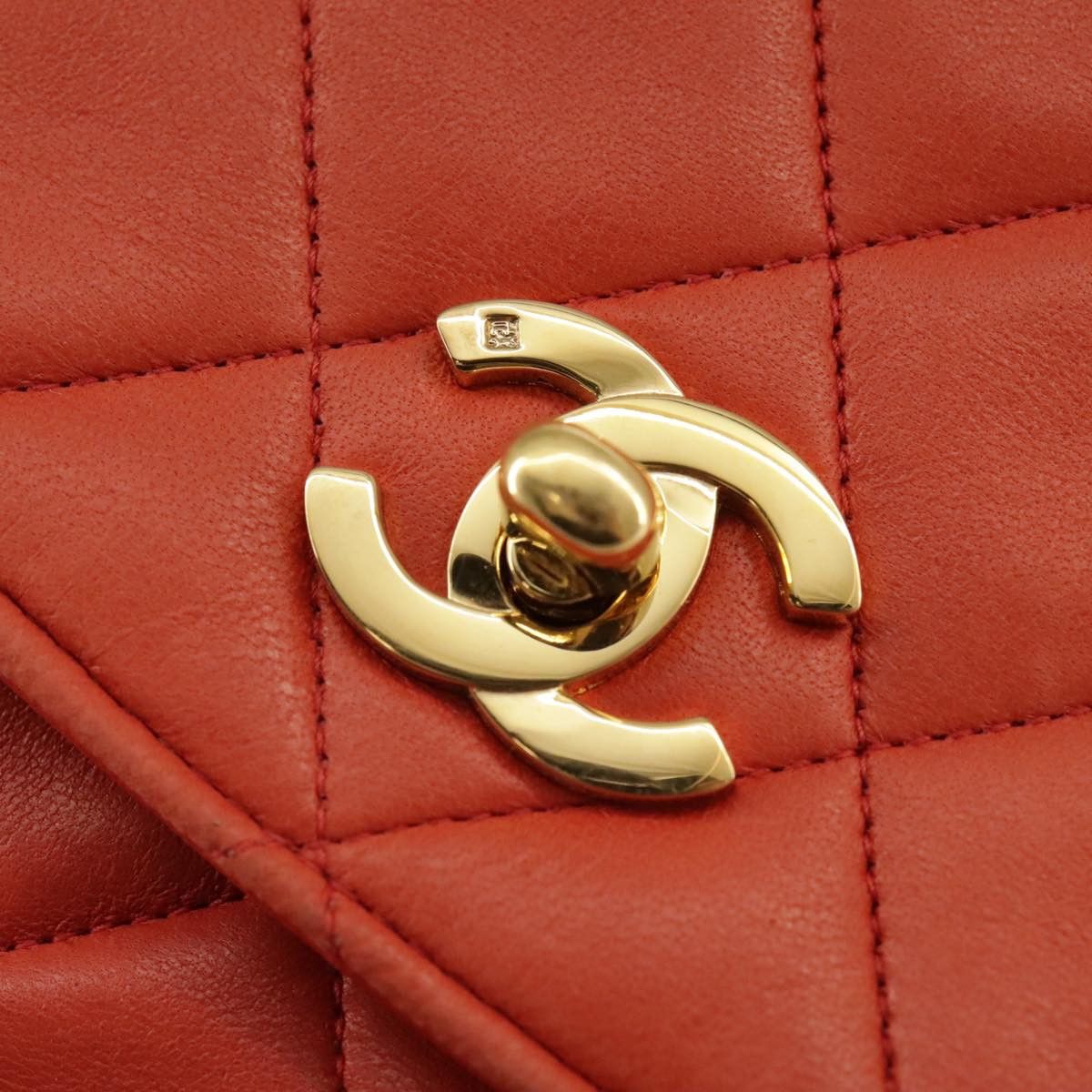 Chanel Orange Leather Shoulder Bag (Pre-Owned) Size ONE SIZE - 7 Thumbnail