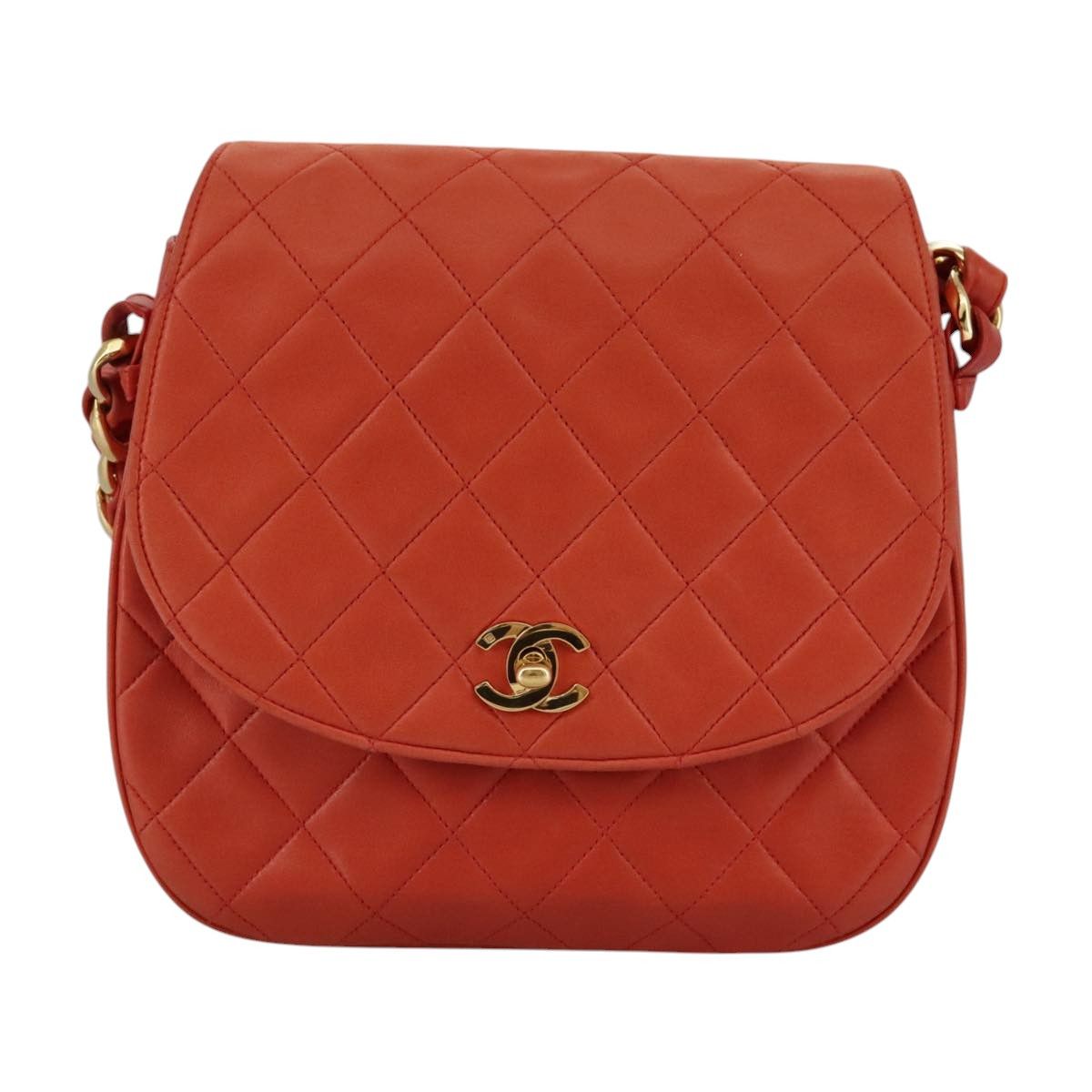 Chanel Orange Leather Shoulder Bag (Pre-Owned) Size ONE SIZE - 16 Thumbnail