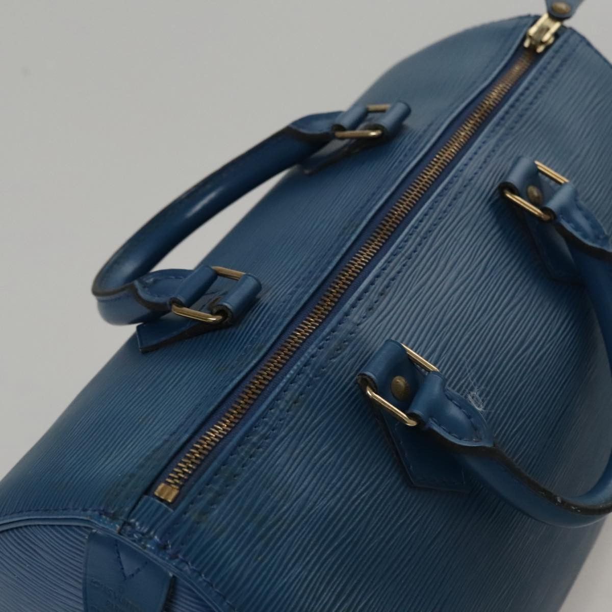 Louis Vuitton Speedy 30 Navy Leather Handbag (Pre-Owned) Size ONE SIZE - 15 Thumbnail