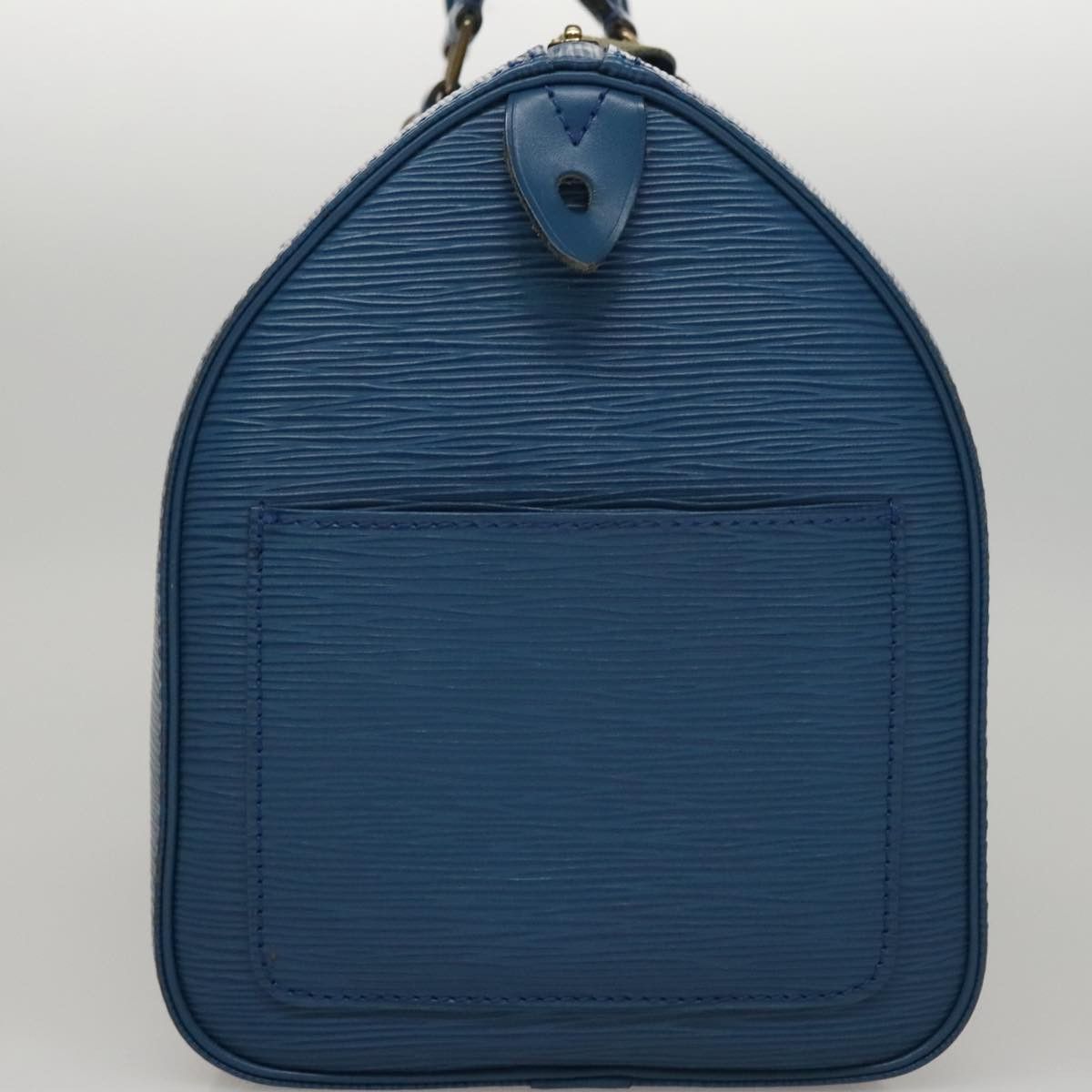 Louis Vuitton Speedy 30 Navy Leather Handbag (Pre-Owned) Size ONE SIZE - 3 Thumbnail