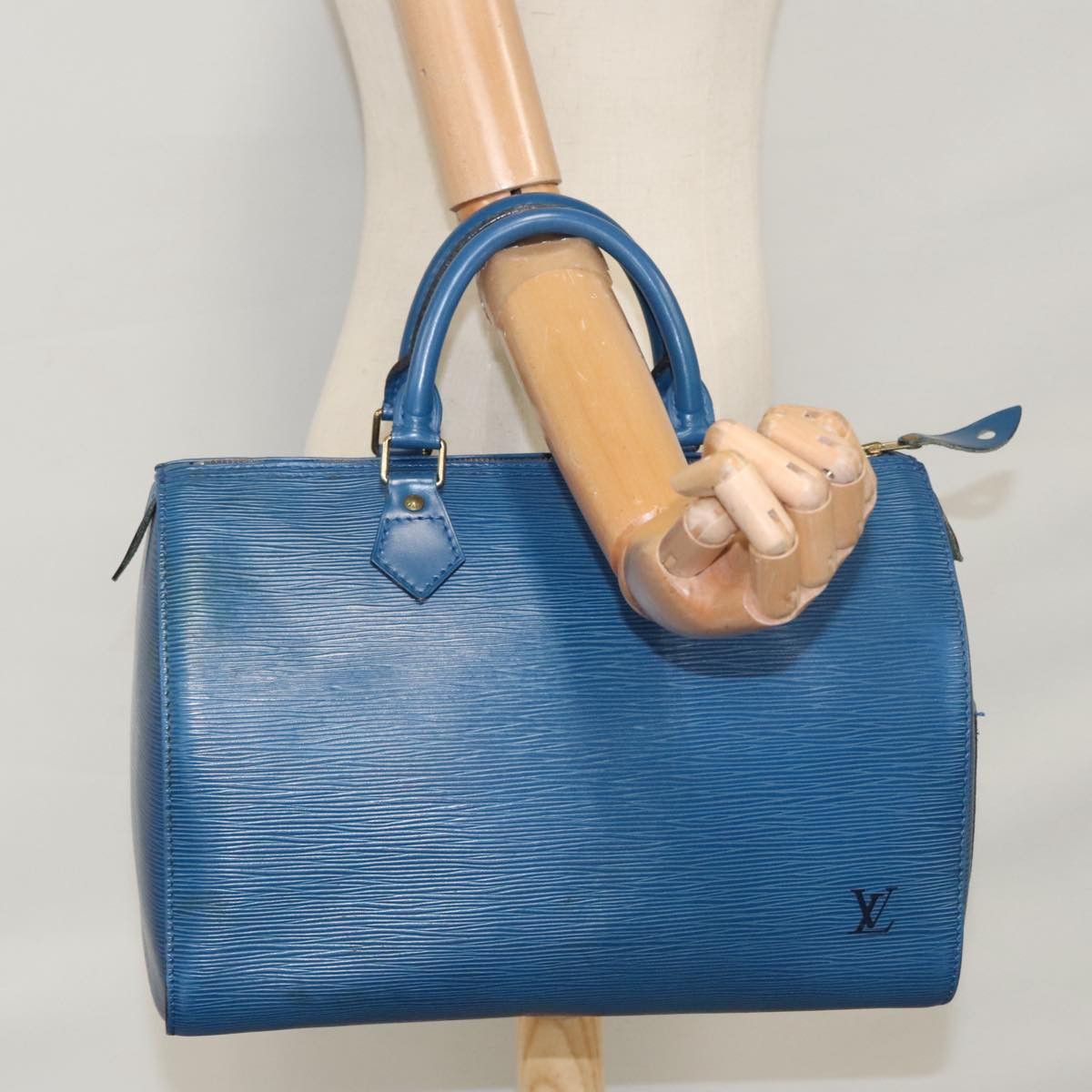 Louis Vuitton Speedy 30 Navy Leather Handbag (Pre-Owned) Size ONE SIZE - 20 Thumbnail