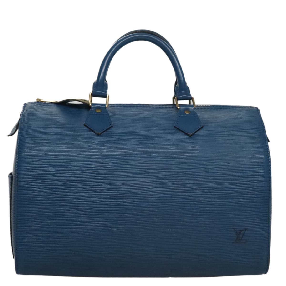 Louis Vuitton Speedy 30 Navy Leather Handbag (Pre-Owned) Size ONE SIZE - 2 Thumbnail