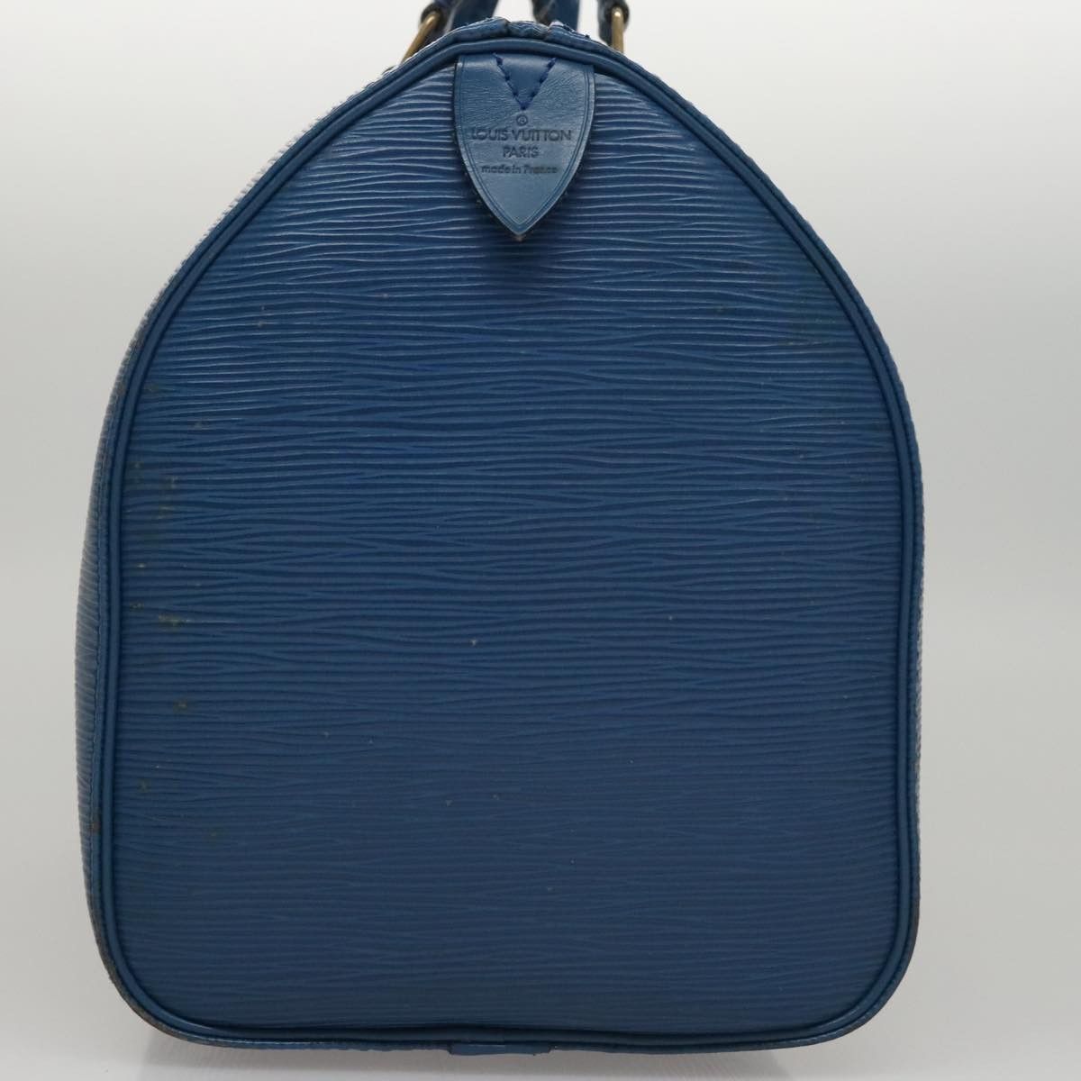 Louis Vuitton Speedy 30 Navy Leather Handbag (Pre-Owned) Size ONE SIZE - 4 Thumbnail