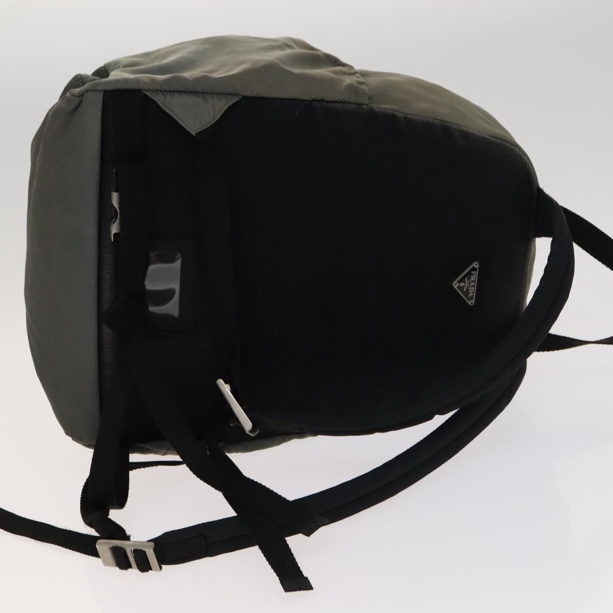 Prada Tessuto Khaki Synthetic Backpack Bag (Pre-Owned) Size ONE SIZE - 10 Thumbnail