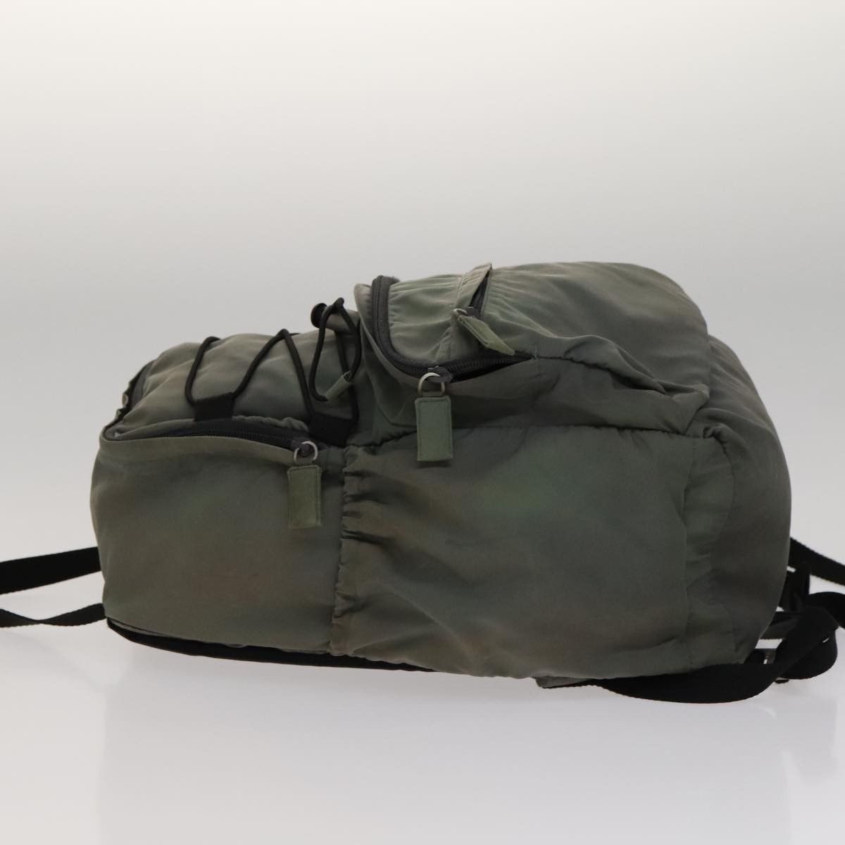 Prada Tessuto Khaki Synthetic Backpack Bag (Pre-Owned) Size ONE SIZE - 4 Thumbnail