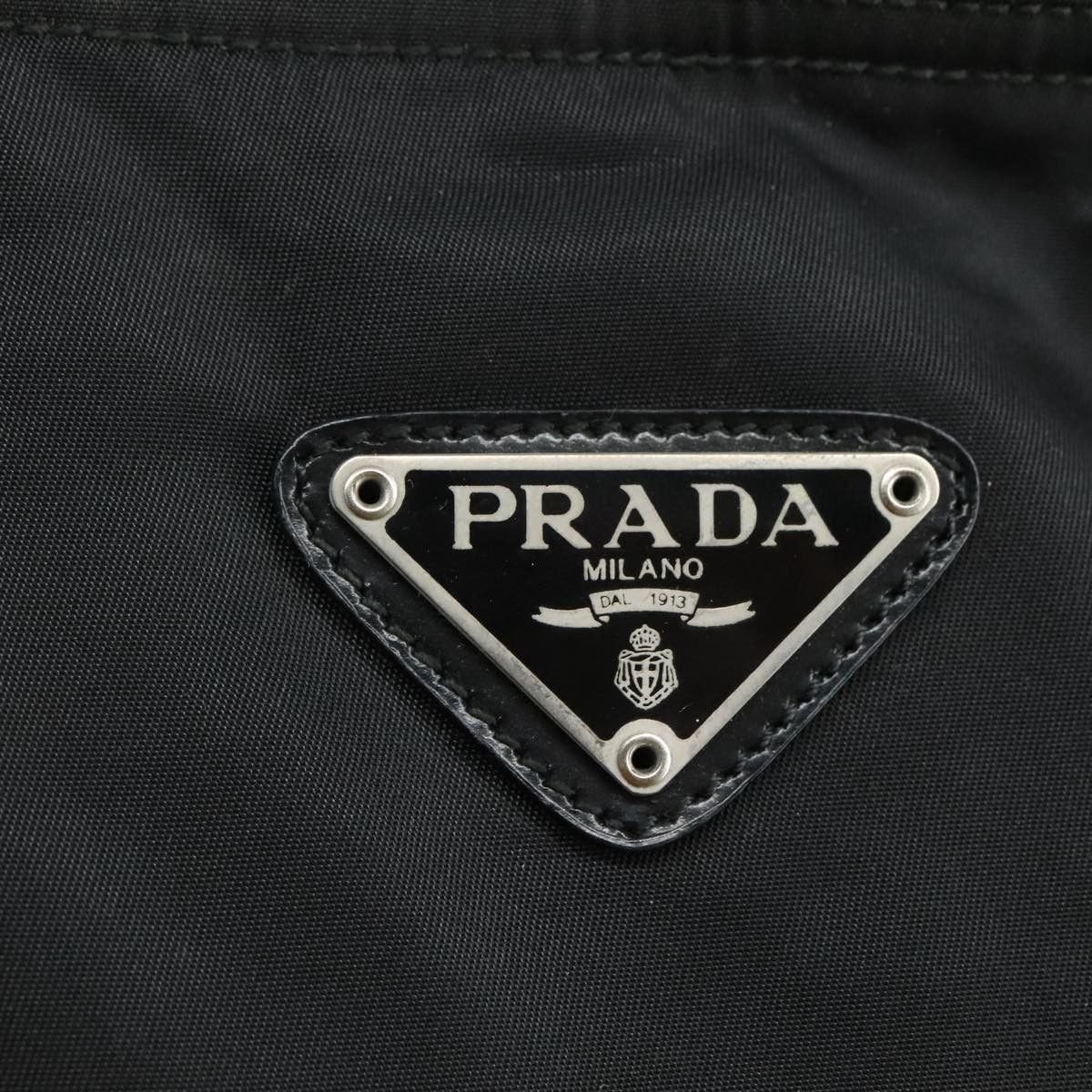 Prada Tessuto Black Synthetic Shoulder Bag (Pre-Owned) Size ONE SIZE - 14 Thumbnail