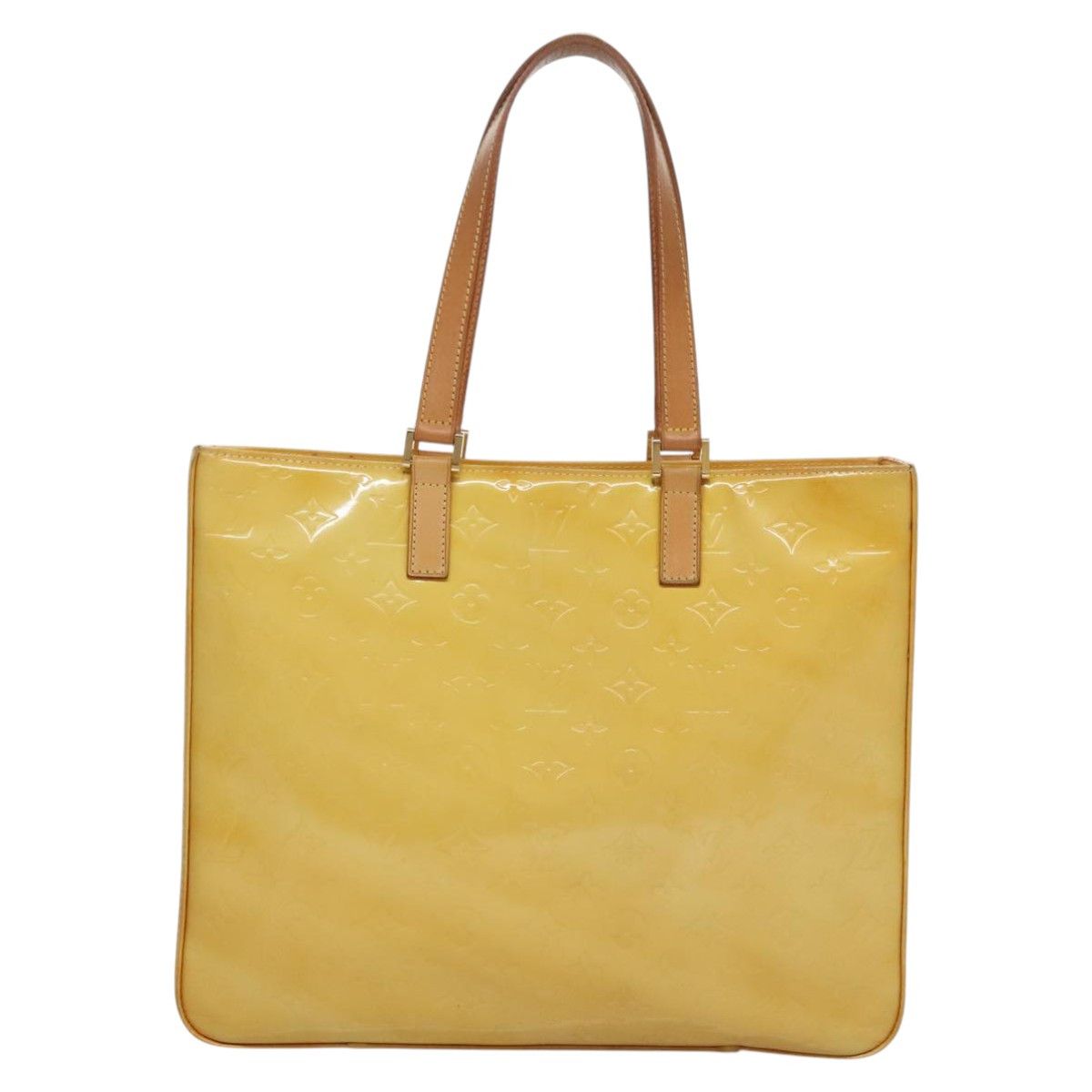 Louis Vuitton Columbus Yellow Patent Leather Tote Bag (Pre-Owned) Size ONE SIZE - 2 Thumbnail