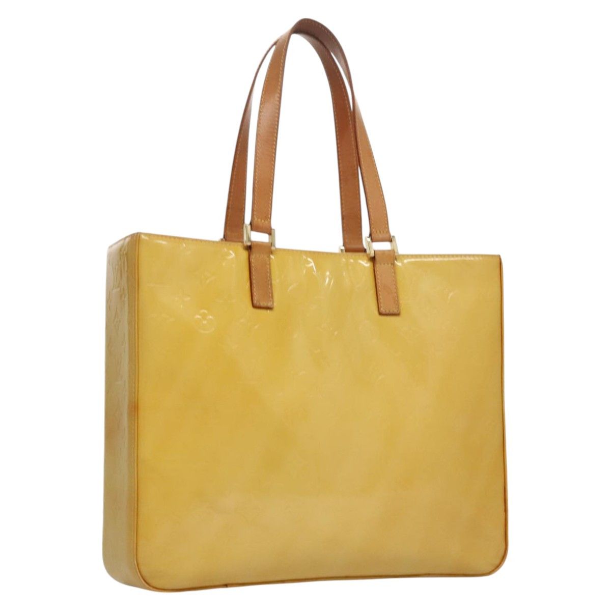 Louis Vuitton Columbus Yellow Patent Leather Tote Bag (Pre-Owned) Size ONE SIZE - 16 Thumbnail