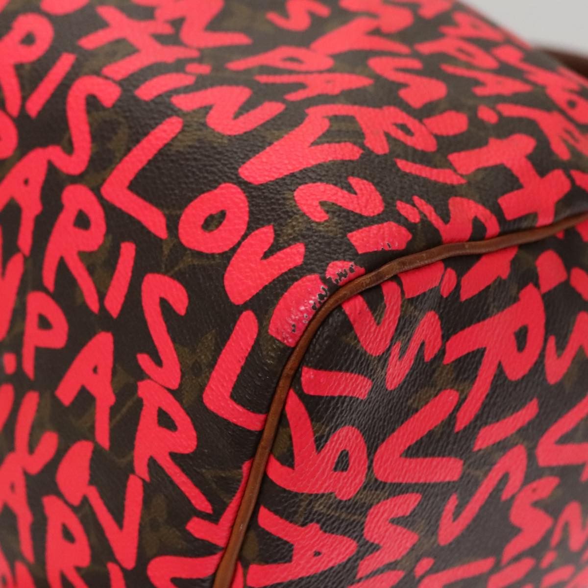 Louis Vuitton Speedy 30 Red Canvas Handbag (Pre-Owned) Size ONE SIZE - 19 Thumbnail