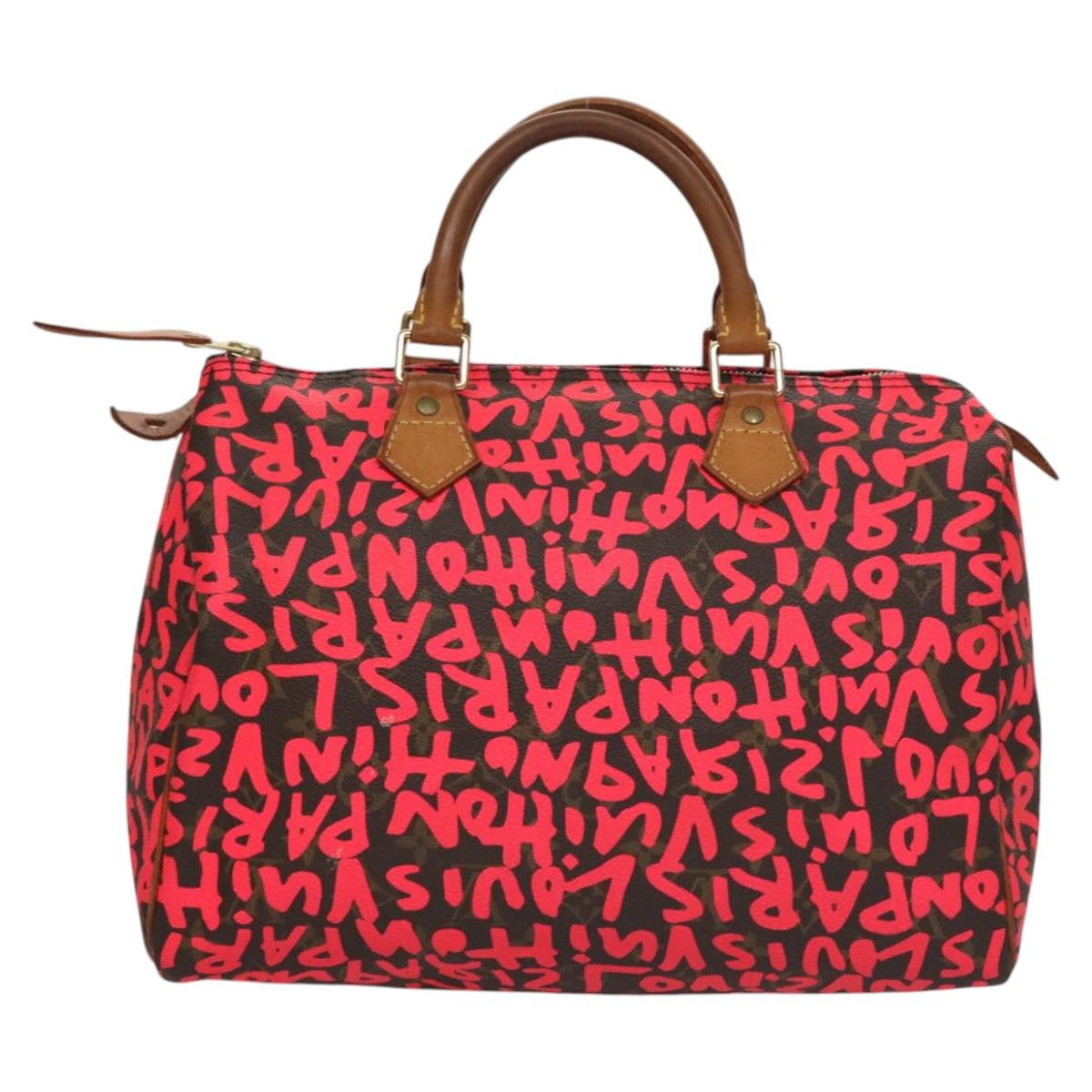 Louis Vuitton Speedy 30 Red Canvas Handbag (Pre-Owned) Size ONE SIZE - 2 Thumbnail