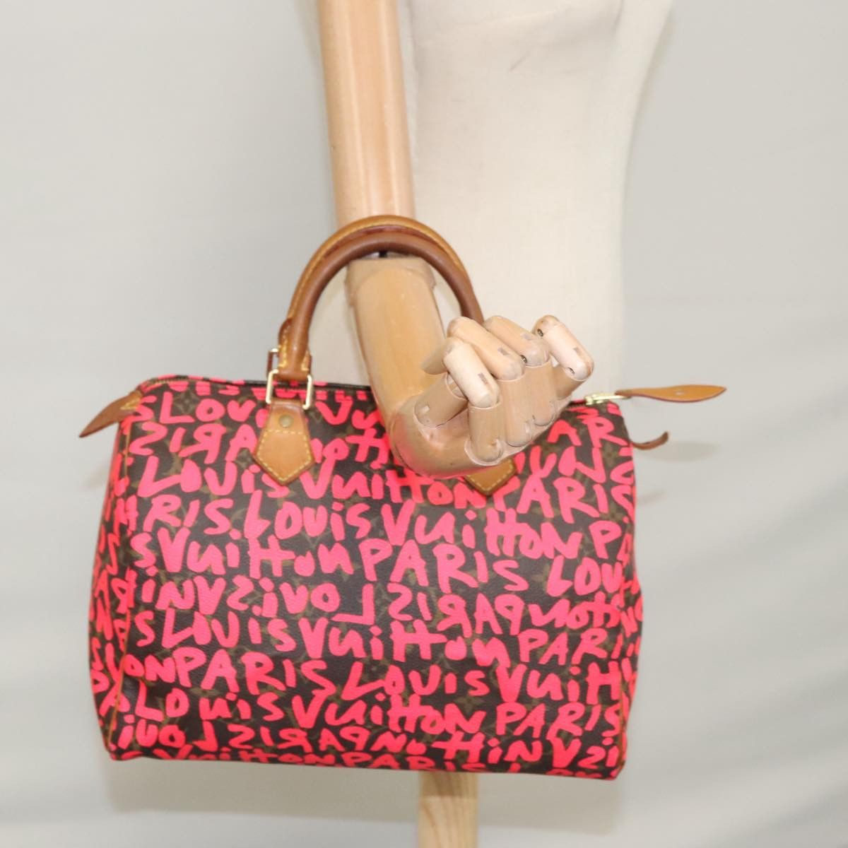 Louis Vuitton Speedy 30 Red Canvas Handbag (Pre-Owned) Size ONE SIZE - 12 Thumbnail